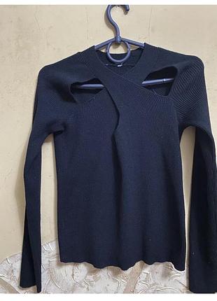 Кофта свитшот женский черный