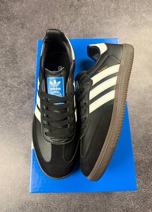 Adidas samba black white 7