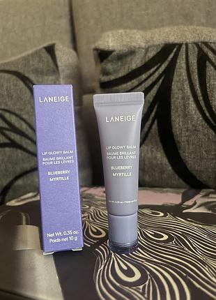 Бальзам для губ laneige lip glowy balm, blueberry, 10 г