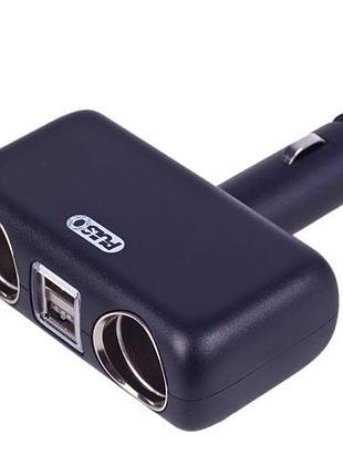 Разветвитель прикуривателя pulso 2 выхода + 2usb 2400ma 12/24v sc-2004 изм. угол (sc-2004)