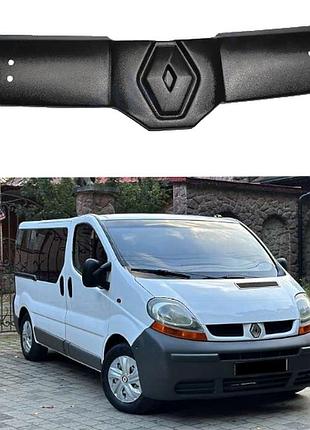 Зимняя заглушка на решетку радиатора матовая renault trafic 2001-2006
