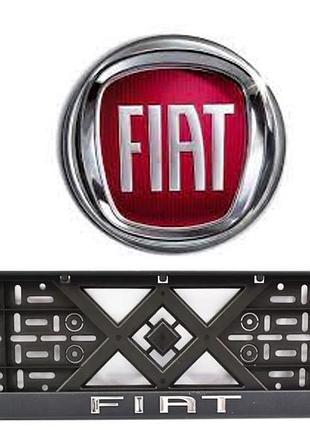 Рамка под номер хром. надпись "eurotermix" fiat