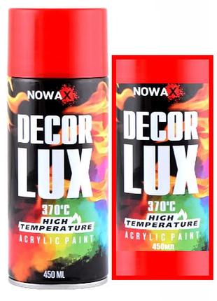 Краска "nowax" температуростойкая 370*с 450мл. красная