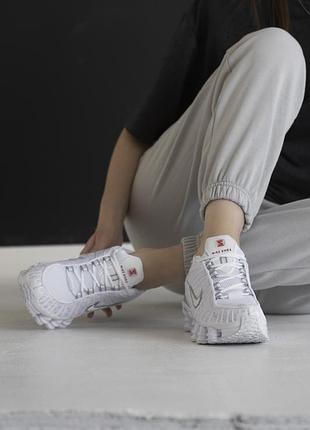Shox tl white metallic silver 2