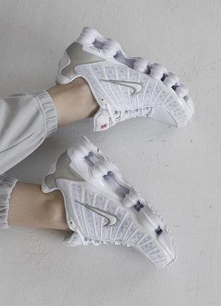 Shox tl white metallic silver 3