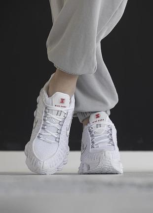 Shox tl white metallic silver 8