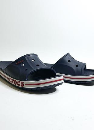 M5 w7 шльопанці crocs bayaband slide — navy / pepper