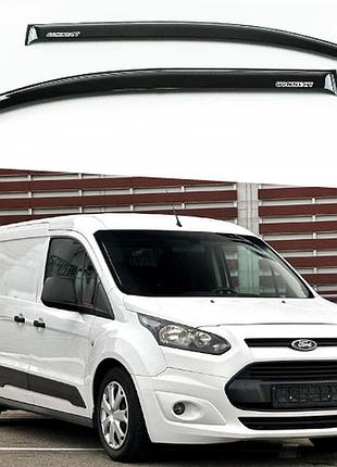 Дефлектори вікон вітровики на ford transit connect ii 2013-> (скотч) av-tuning