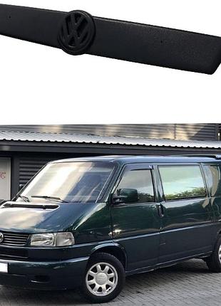 Зимняя заглушка на решетку радиатора матовая volkswagen t4 1998-2003 "косые фары" (верх реш)