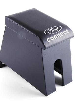 Подлокотник автомобильный модельный ford connect с логотипом черный