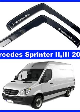 Дефлектори вікон mercedes sprinter ii 2006 -2018,2018- г-подібний (скотч) av-tuning