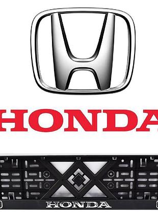 Рамка под номер хром. надпись "eurotermix" honda