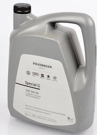 Синтетическое моторное масло vag 5w40 special gazoline (5л)