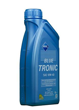 Полусинтетическое моторное масло aral 10w40 blue tronic (1л)