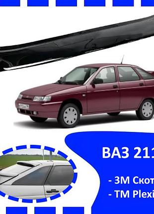 Дефлектор заднего стекла ваз 2112 (скотч) av-tuning козырек, ветровик, заднего стекла