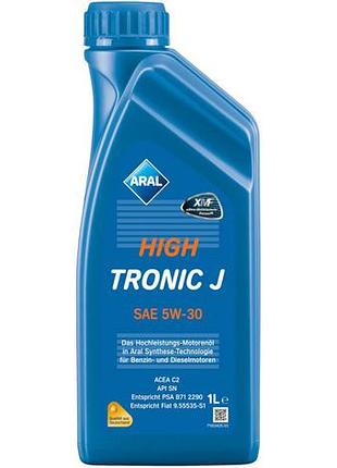 Синтетическое моторное масло aral 5w30 high tronic j (1л)