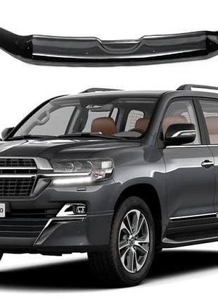 Дефлектор капота мухобойка на toyota land cruiser 200 '2015-2021 (тойота ленд крузер 200) eurocap