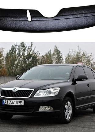 Зимняя заглушка на решетку радиатора skoda octavia a5 2010-2014 (верхняя)