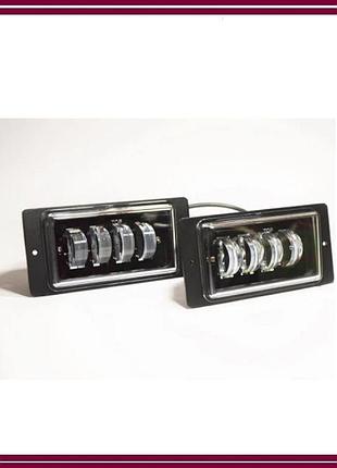 🔦 противотуманные фары ваз 2110-2115 led 40w — пара (металлический корпус) 🚗💡 7 диод. элемент. blaskar