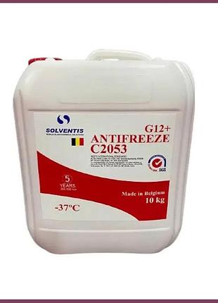 Антифриз червоний 10л (solventis) g12+ концентрат (1:1 -37°c)