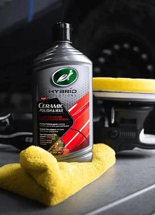 Полироль кузова turtle wax hybrid solutions ceramic polish & wax абразив воск 500 мл