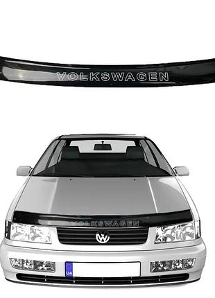 Дефлектор капота мухобойка на volkswagen passat в4 сед/унив 1993-1997 av-tuning