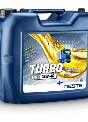 Мінеральна дизельна моторна олива neste 15w40 turbo lxe (ci-4, ch-4/sl) 20 л