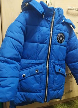 Курточка зимова на хлопчика 5-7 років1 фото