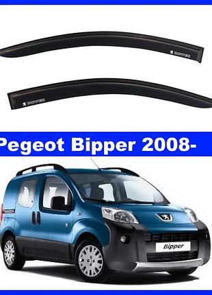 Дефлектори вікон на peugeot bipper 2008 -> (скотч) av-tuning