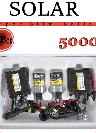 Комплект автомобильного ксенона hb3 5000k "solar" (блок super slim ballast)