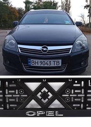 Рамка под номер, авторамка номерного знака хром. надпись "eurotermix" opel