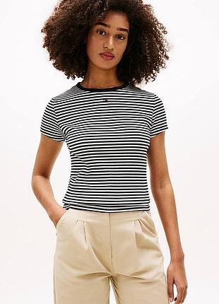 Футболка жіноча в полоску tommy jeans