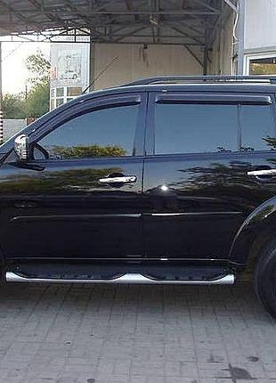 Дефлектори вікон на mitsubishi pajero sport 2009-2015 (hic). вітровики на mitsubishi pajero sport