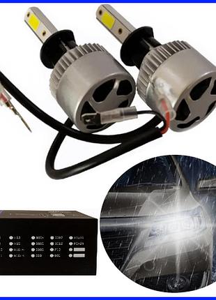 Светодиодные led лампы в фару авто h1 12v-24v optimal-l s2 6500k 8000l активное охлаждение