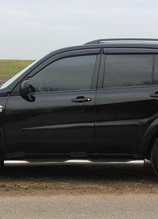 Дефлекторы окон на toyota rav-4 2000-2006 (hic). ветровики на toyota rav-4