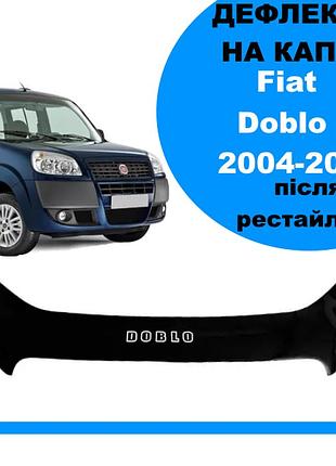 Дефлектор капота на fiat doblo i 2004-2010 после ресталинга