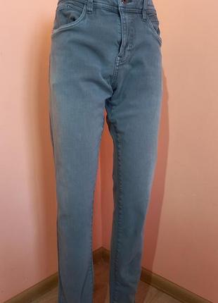 Женские джинсы esprit slim fit - серо-голубые (organic cotton)