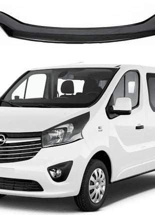 Дефлектор капота мухобойка на opel vivaro 2015-2019 (опель виваро) eurocap