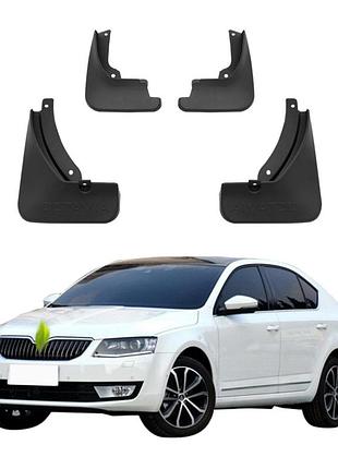 Брызговики skoda octavia a7 2017–2020 седан / универсал (полный кт 4 шт) avtm