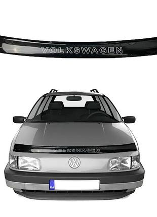 Дефлектор капота мухобойка на volkswagen passat в3 сед/унив 1988-1993 av-tuning