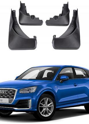 Бризковики для авто комплект 4 шт audi q2 2016- 2023 без пластикових порогів (передні та задні) avtm