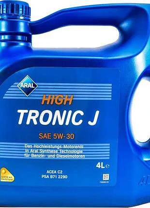 Синтетическое моторное масло aral 5w30 high tronic j (4л)
