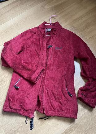 Кофта на замку шерпа jack wolfskin
