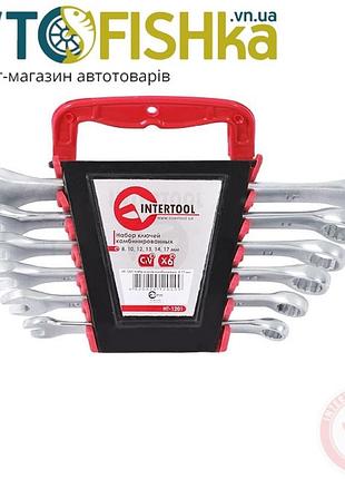 Набор ключей рожково-накидных 8-17 мм 6 шт (планшет) intertool автоинструмент