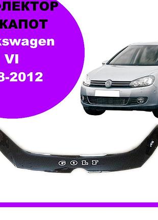 Дефлектор капота на volkswagen golf vi 2008-2012