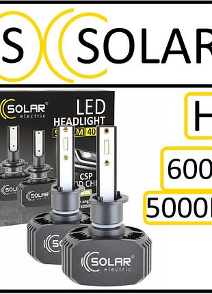 Светодиодные led-лампы для авто н1 6000k (5000lm) "solar ip67" (пасивный радиатор)