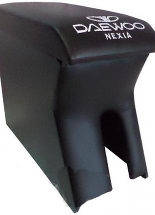 Подлокотник daewoo nexia с вышивкой черный