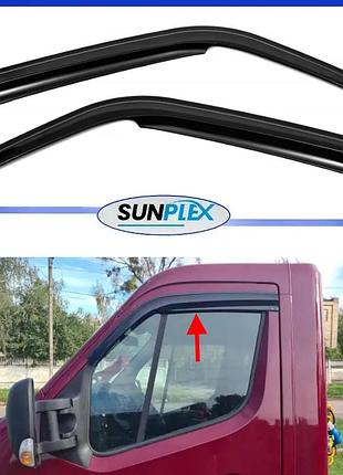Дефлектори вікон, вітровики на opel movano 2010-2021 (скотч) sunplex