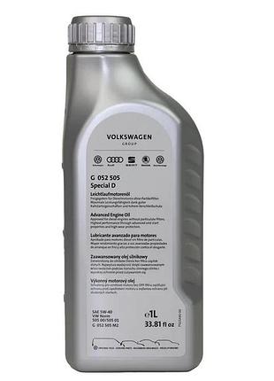 Синтетическое моторное масло vag 5w40 special diesel (1л) volkswagen