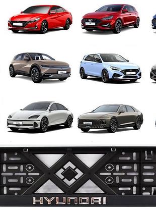 Рамка под номер хром. надпись "eurotermix" hyundai